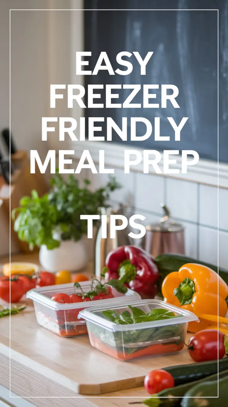 Easy Freezer Friendly Meal Prep Tips